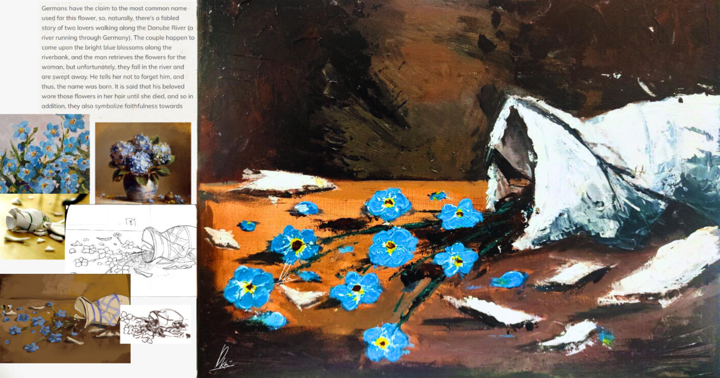 Impasto & Sgrafitto (Acrylic)